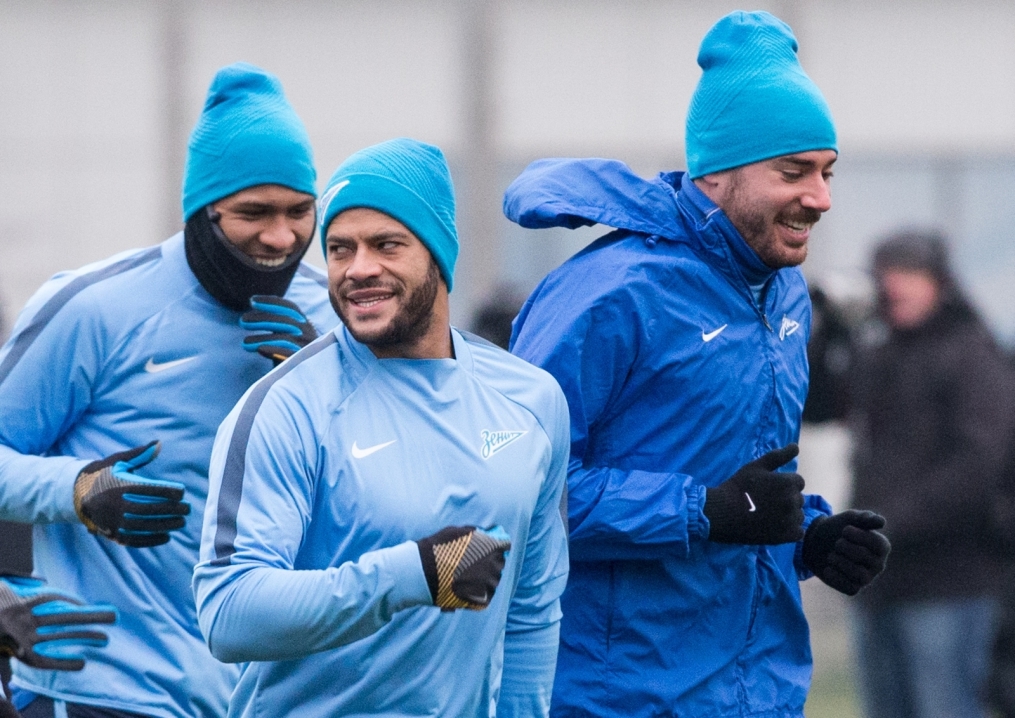 Открытая тренировка «Зенита» перед матчем Лиги Чемпионов УЕФА 2014/2015, «Зенит» — «Бенфика»