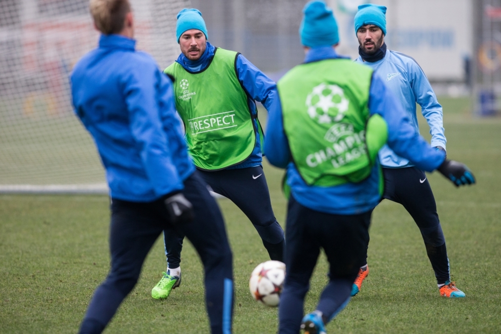 Открытая тренировка «Зенита» перед матчем Лиги Чемпионов УЕФА 2014/2015, «Зенит» — «Бенфика»