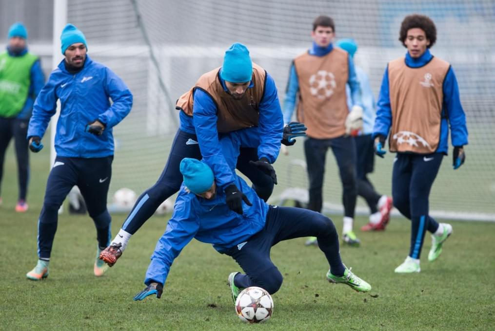 Открытая тренировка «Зенита» перед матчем Лиги Чемпионов УЕФА 2014/2015, «Зенит» — «Бенфика»