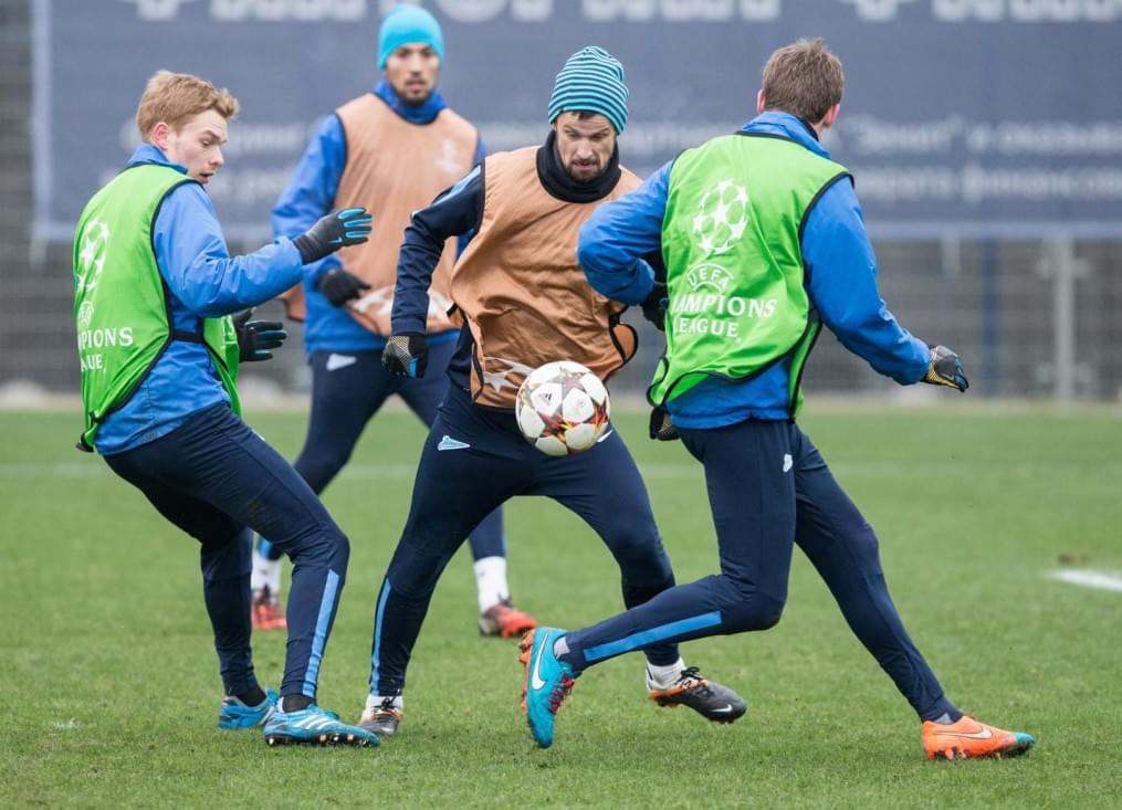 Открытая тренировка «Зенита» перед матчем Лиги Чемпионов УЕФА 2014/2015, «Зенит» — «Бенфика»