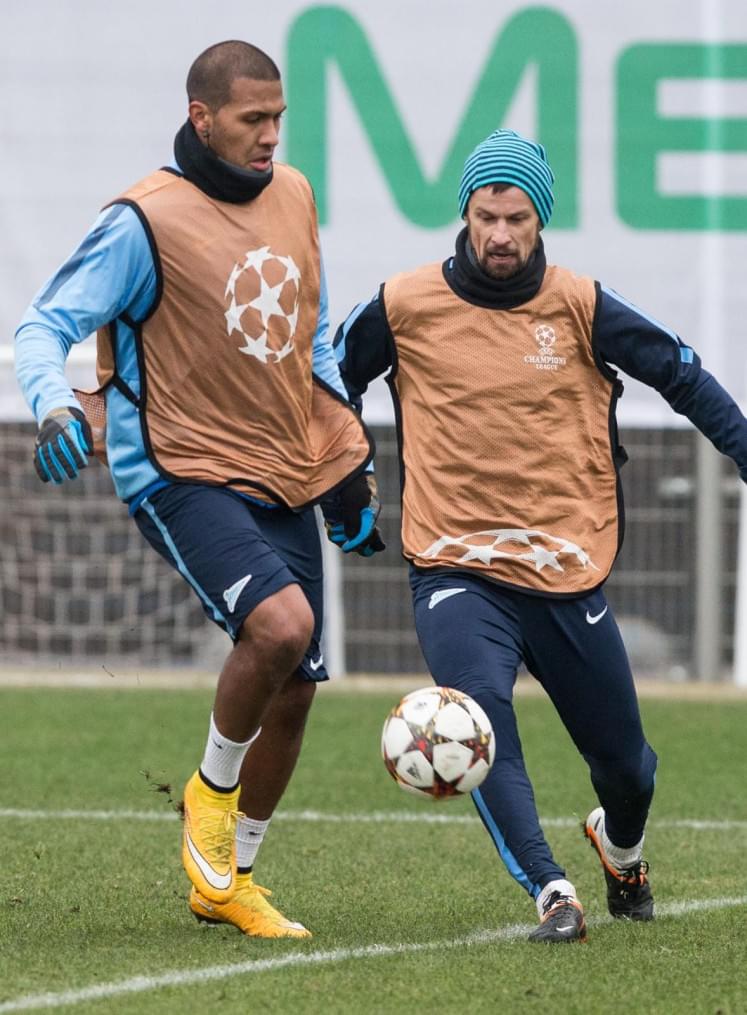 Открытая тренировка «Зенита» перед матчем Лиги Чемпионов УЕФА 2014/2015, «Зенит» — «Бенфика»