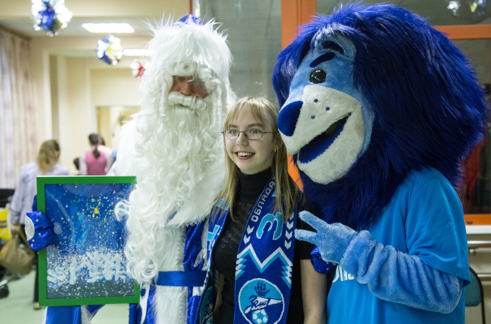 «Новогодний рейс» сине-бело-голубых