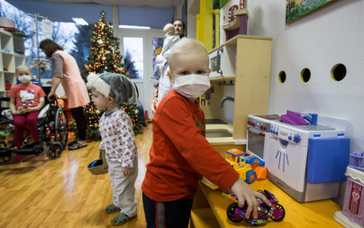 «Новогодний рейс» сине-бело-голубых: фоторепортаж из Городской клинической больницы № 31