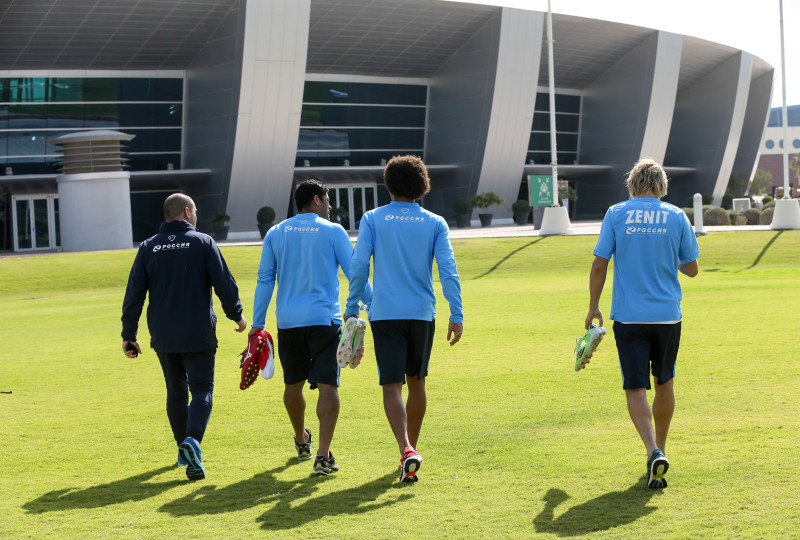 Сборы в Катаре: 12 января, утренняя тренировка