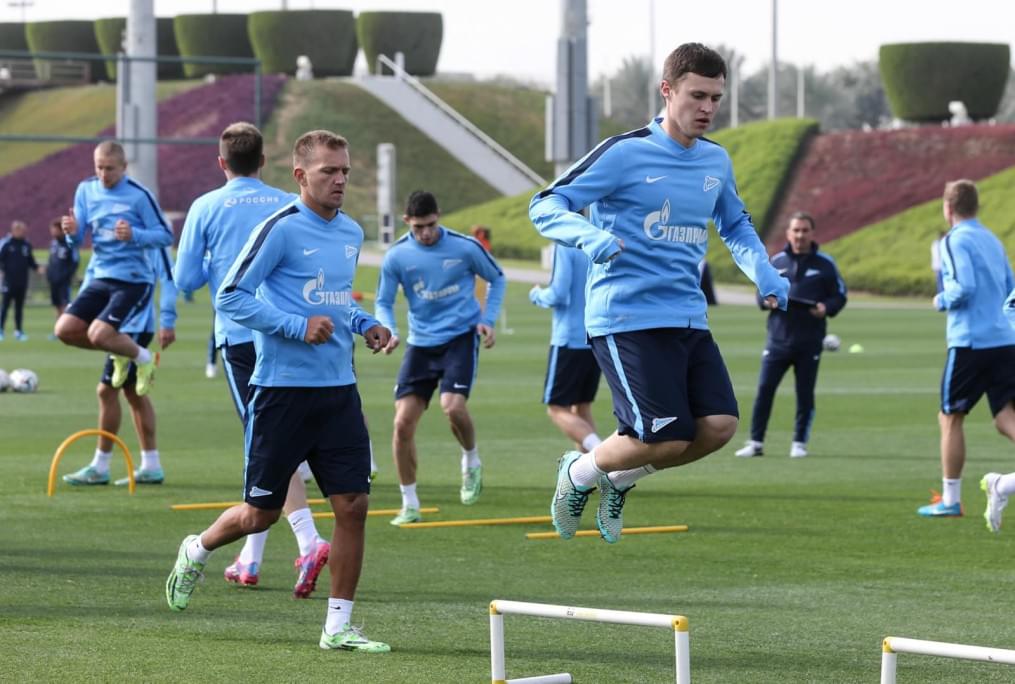 Сборы в Катаре: 12 января, утренняя тренировка