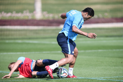 Сборы в Катаре: 12 января, утренняя тренировка