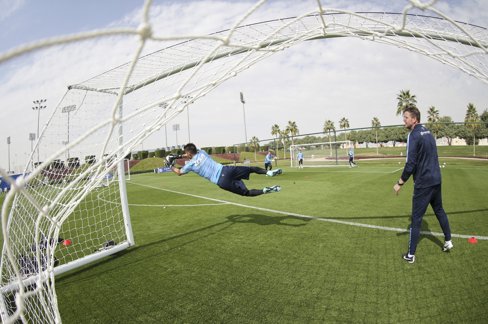 Сборы в Катаре: 17 января, утренняя тренировка