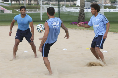 Сборы в Катаре: 17 января, утренняя тренировка