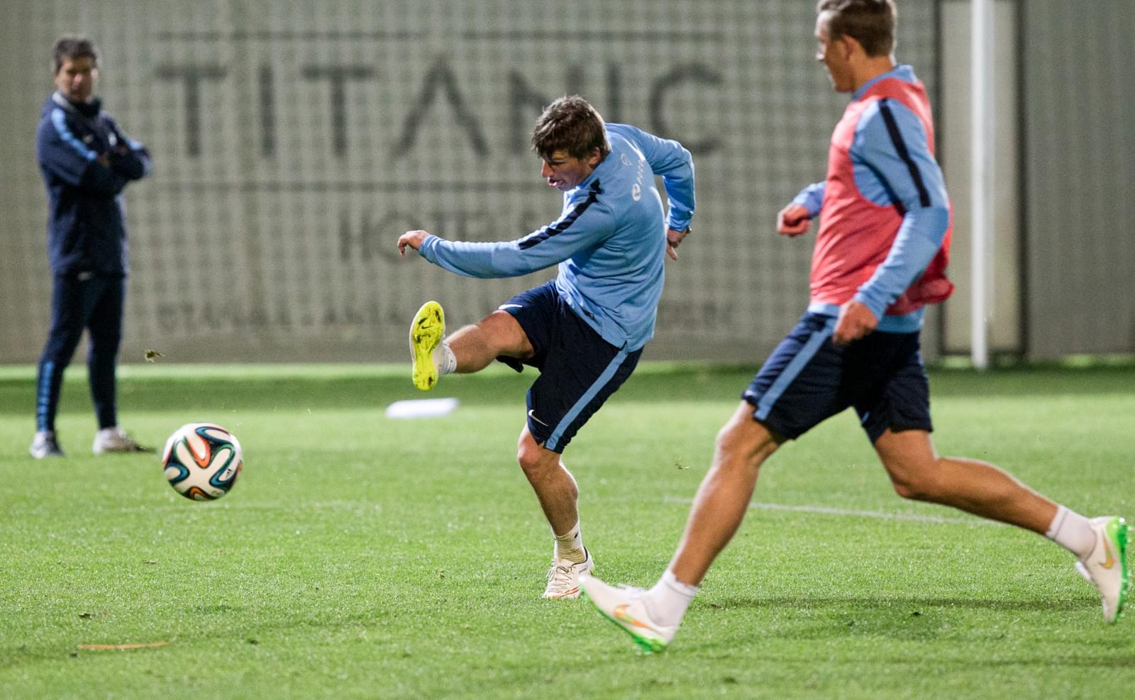 Сборы в Турции: 24 января, вечерняя тренировка