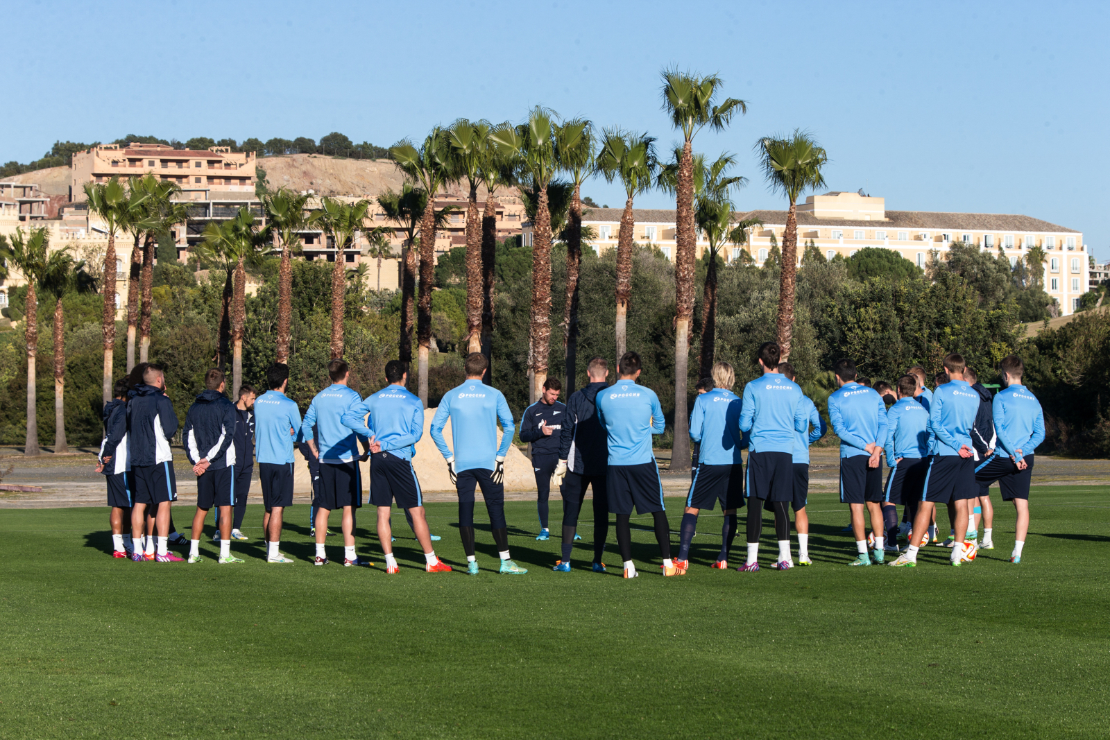 Сборы в Испании: 5 февраля, вечерняя тренировка