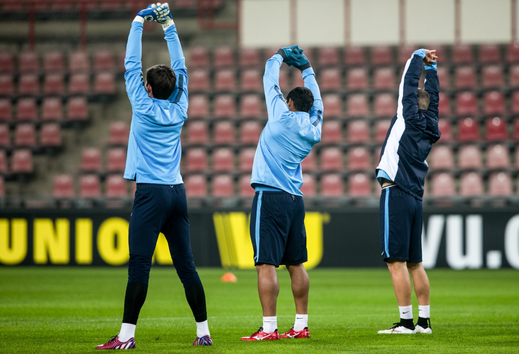 Тренировка перед матчем