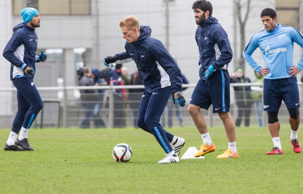 Открытая тренировка «Зенита» перед матчем с ЦСКА