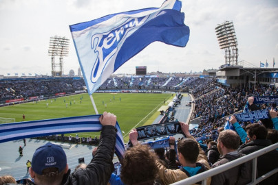 Болельщики на матче «Зенит» — ЦСКА