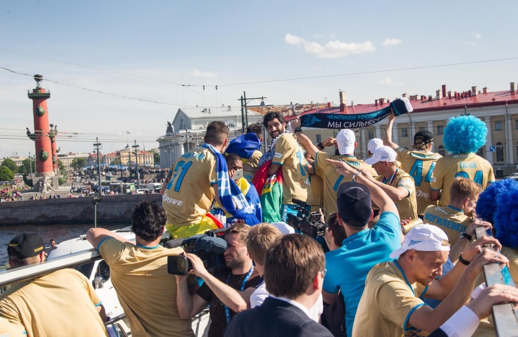Чемпионский проезд команды «Зенит»