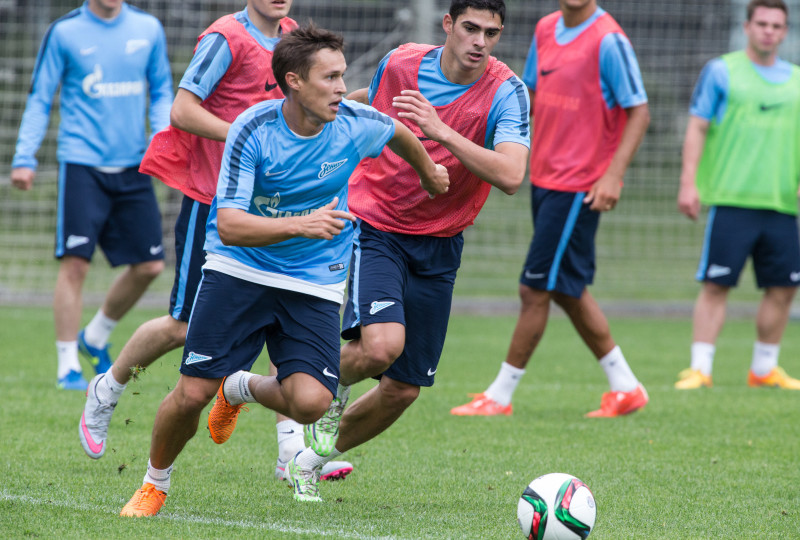 Первая предсезонная тренировка «Зенита»