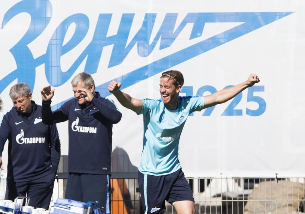 Открытая тренировка «Зенита» перед матчем с «Краснодаром»