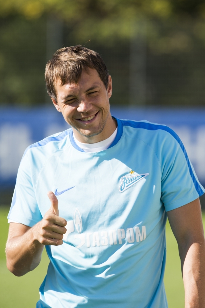 Открытая тренировка «Зенита», перед матчем с  «Рубином»