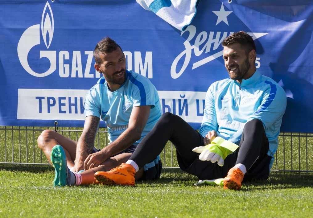 Открытая тренировка «Зенита», перед матчем с  «Рубином»