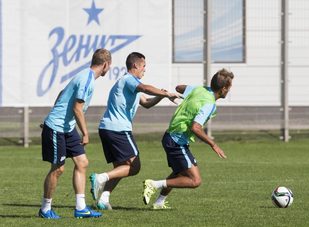 Открытая тренировка «Зенита», перед матчем с  «Рубином»