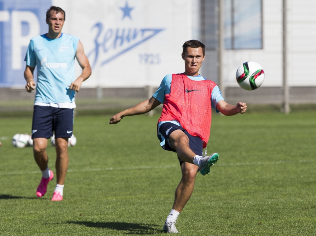 Открытая тренировка «Зенита», перед матчем с  «Рубином»