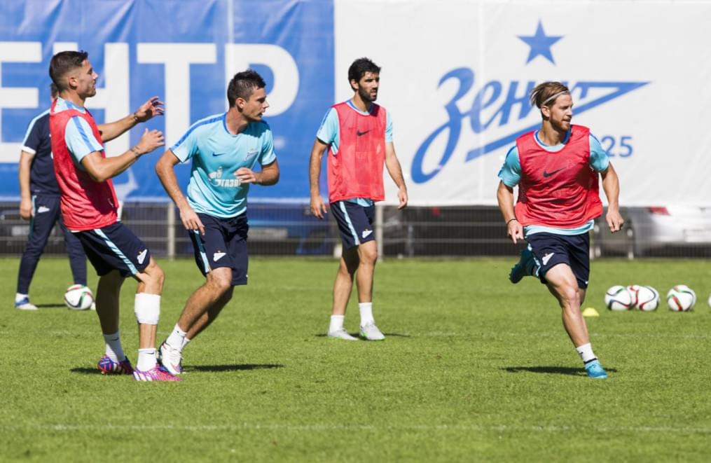 Открытая тренировка «Зенита», перед матчем с  «Рубином»