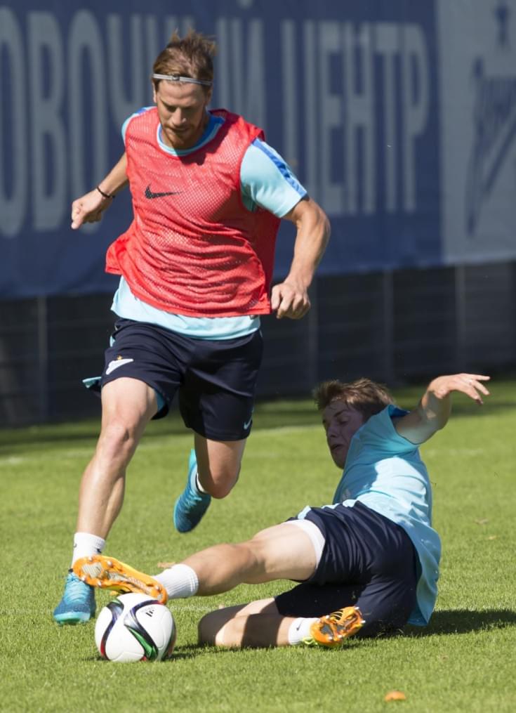 Открытая тренировка «Зенита», перед матчем с  «Рубином»