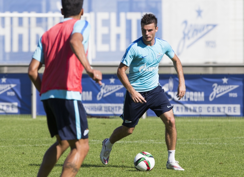 Открытая тренировка «Зенита», перед матчем с  «Рубином»
