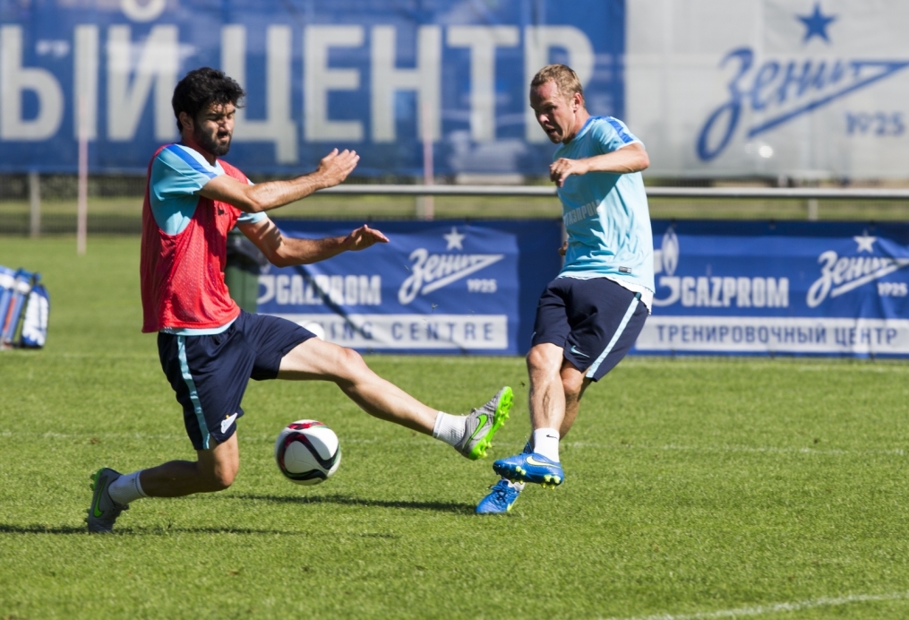 Открытая тренировка «Зенита», перед матчем с  «Рубином»