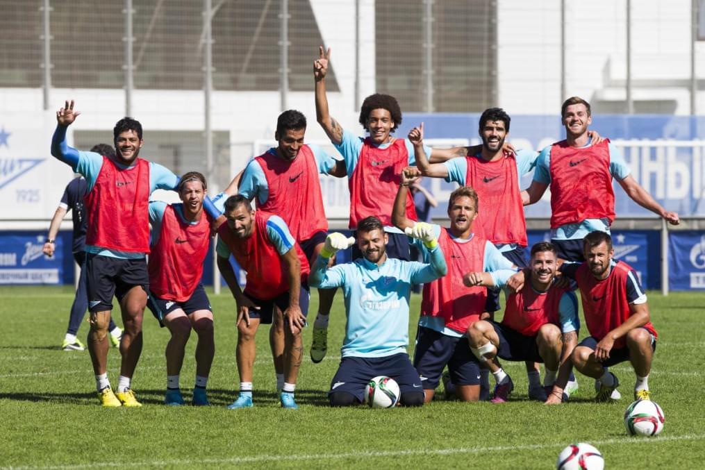 Открытая тренировка «Зенита», перед матчем с  «Рубином»