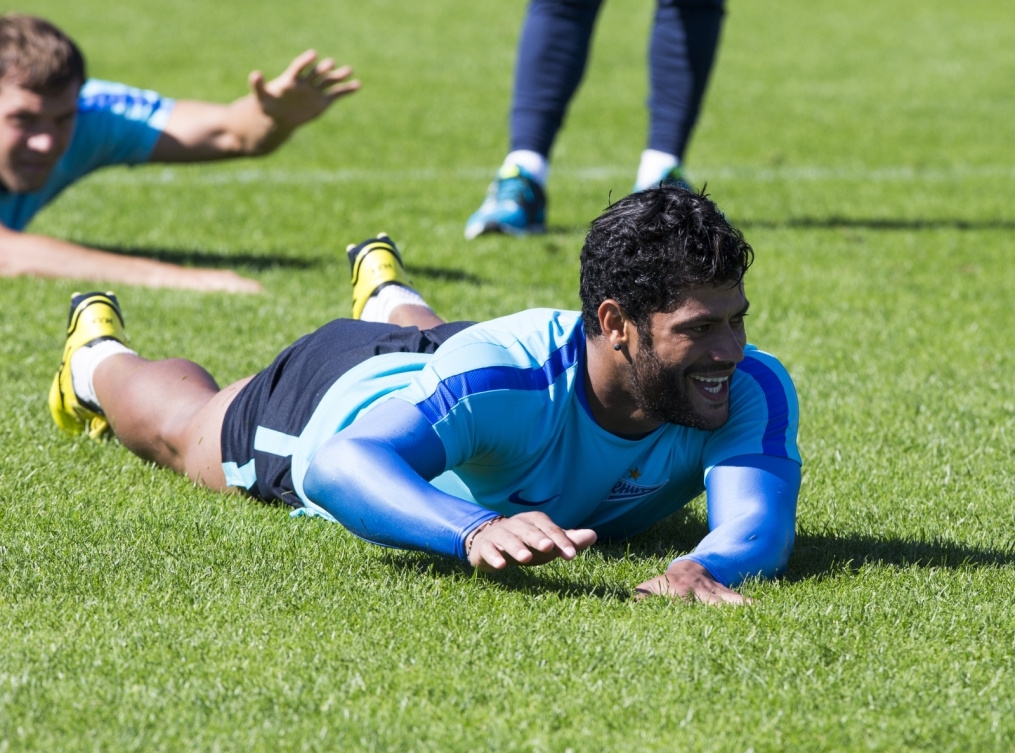 Открытая тренировка «Зенита», перед матчем с  «Рубином»