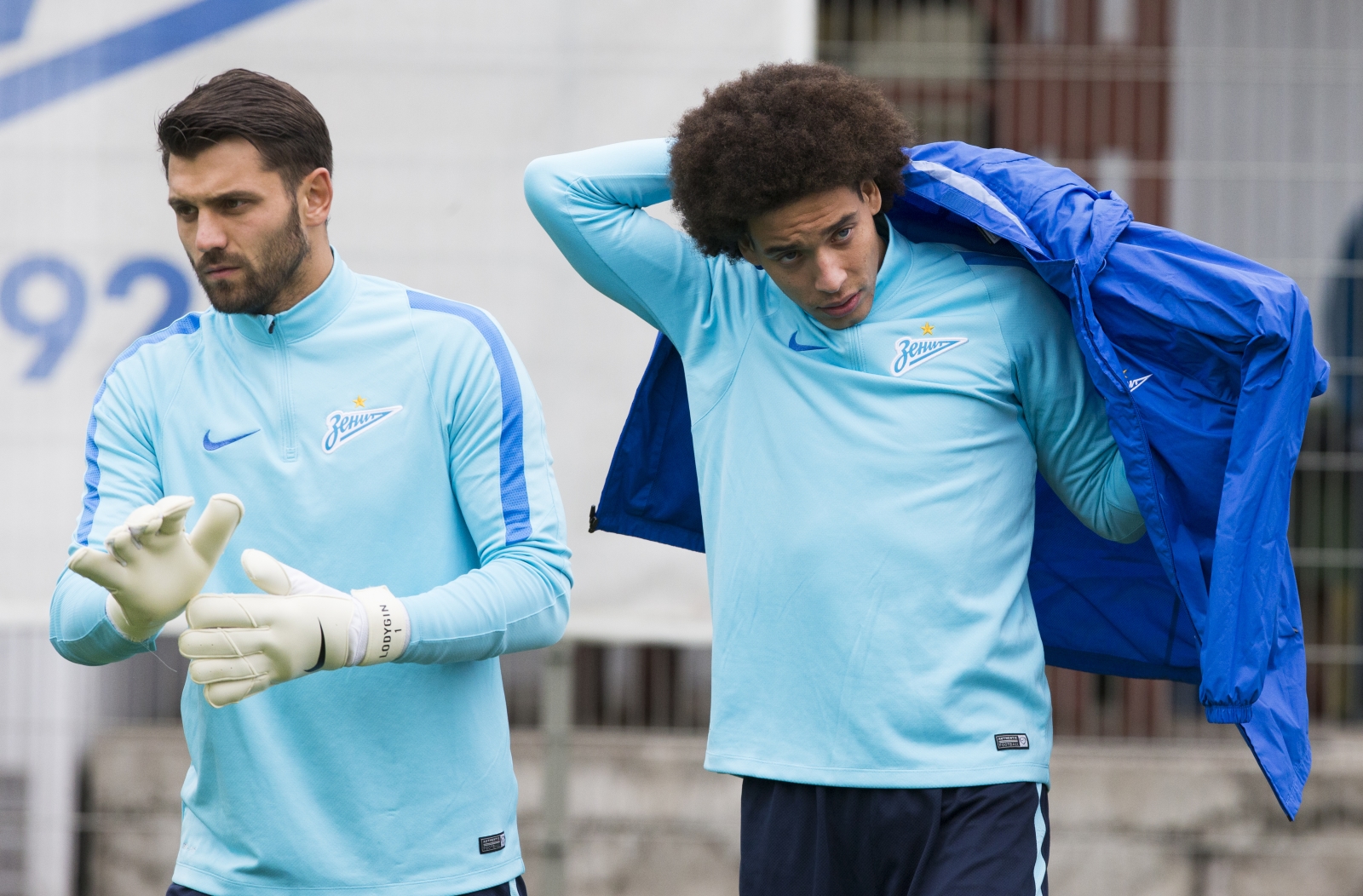 Открытая тренировка «Зенита» перед матчем Лиги Чемпионов УЕФА с «Лионом»