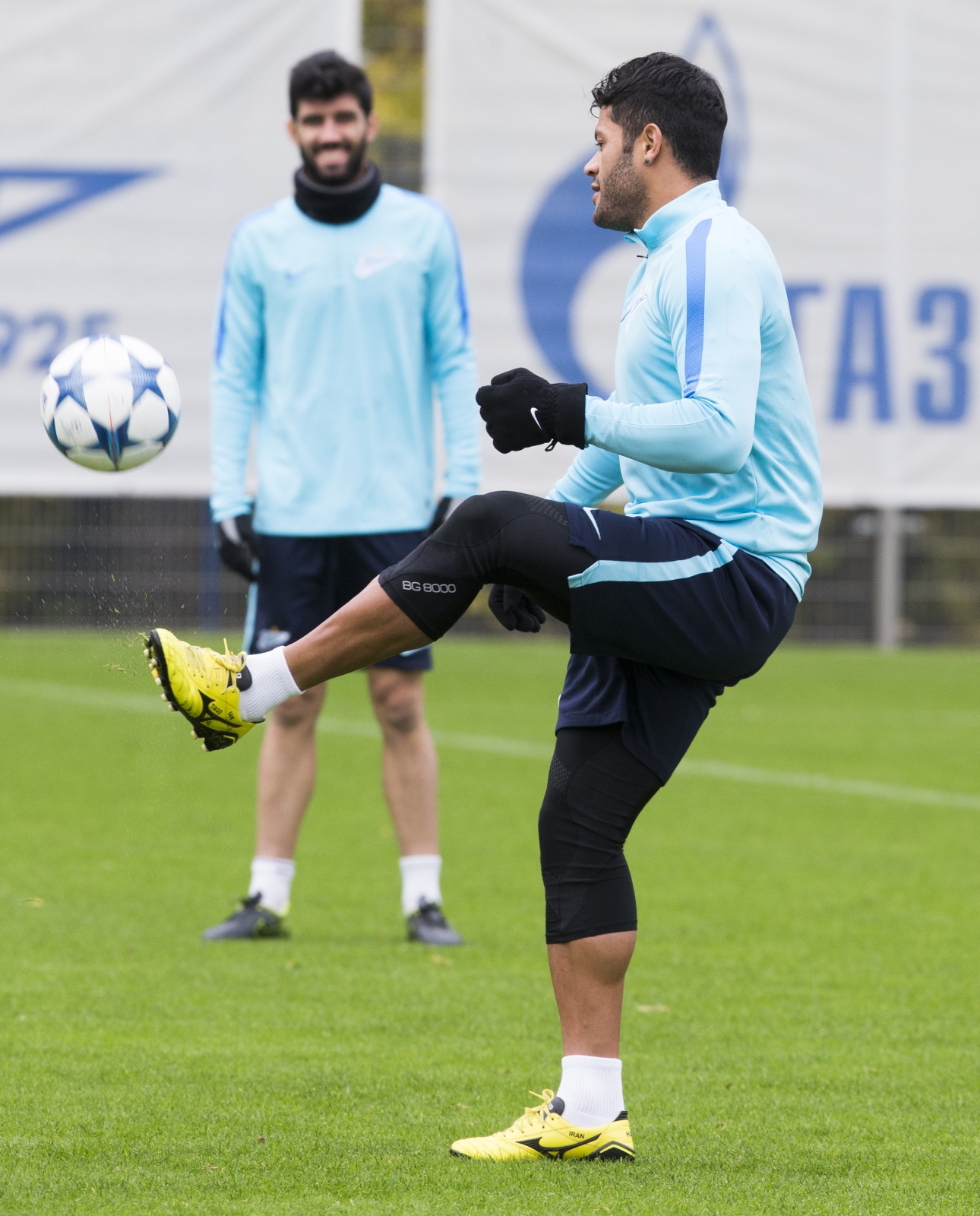 Открытая тренировка «Зенита» перед матчем Лиги Чемпионов УЕФА с «Лионом»