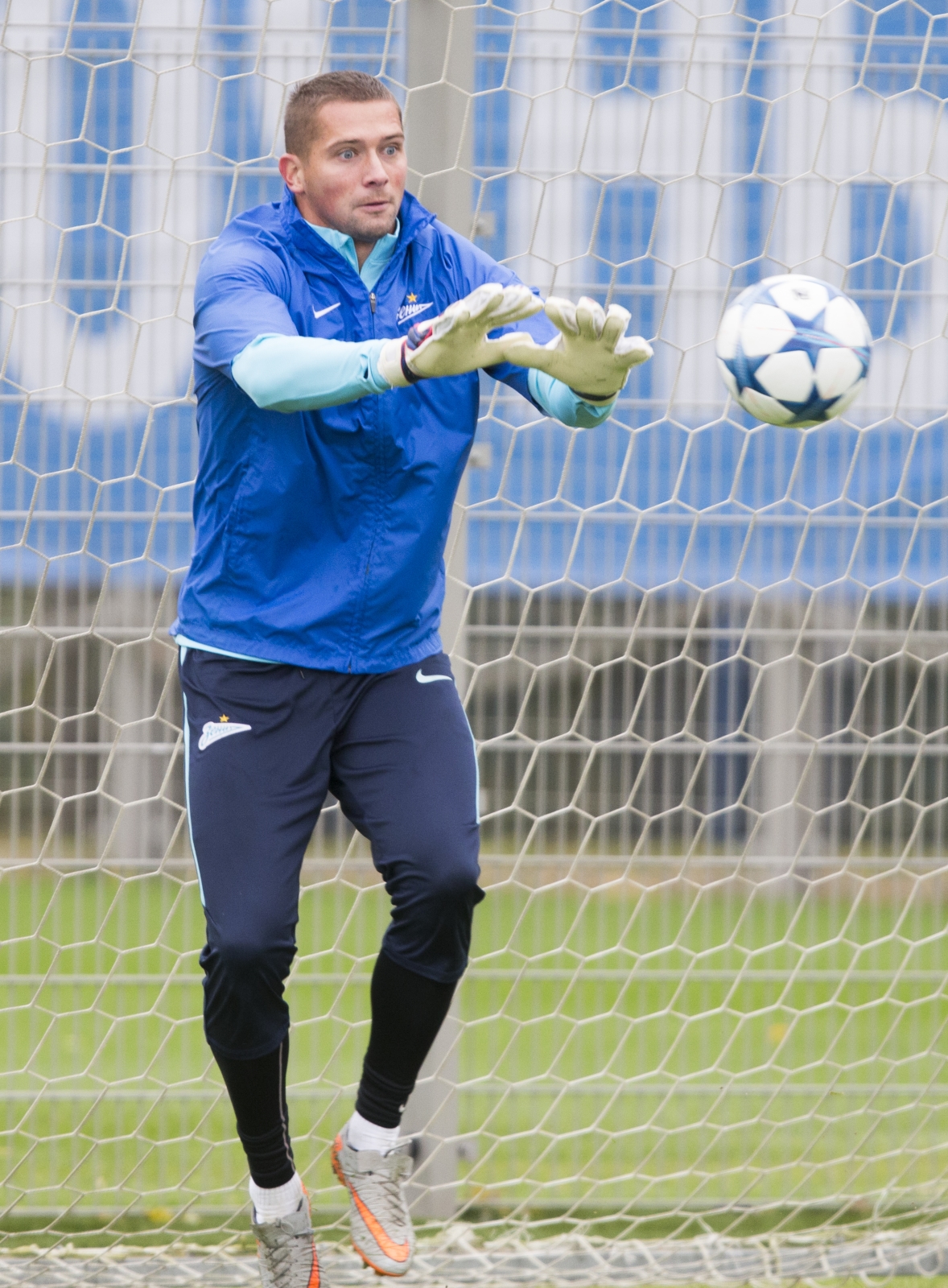 Открытая тренировка «Зенита» перед матчем Лиги Чемпионов УЕФА с «Лионом»