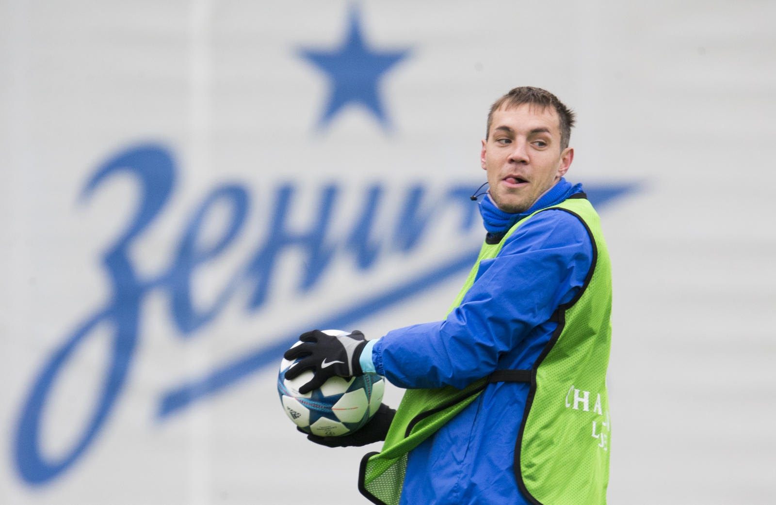 Открытая тренировка «Зенита» перед матчем Лиги Чемпионов УЕФА с «Лионом»