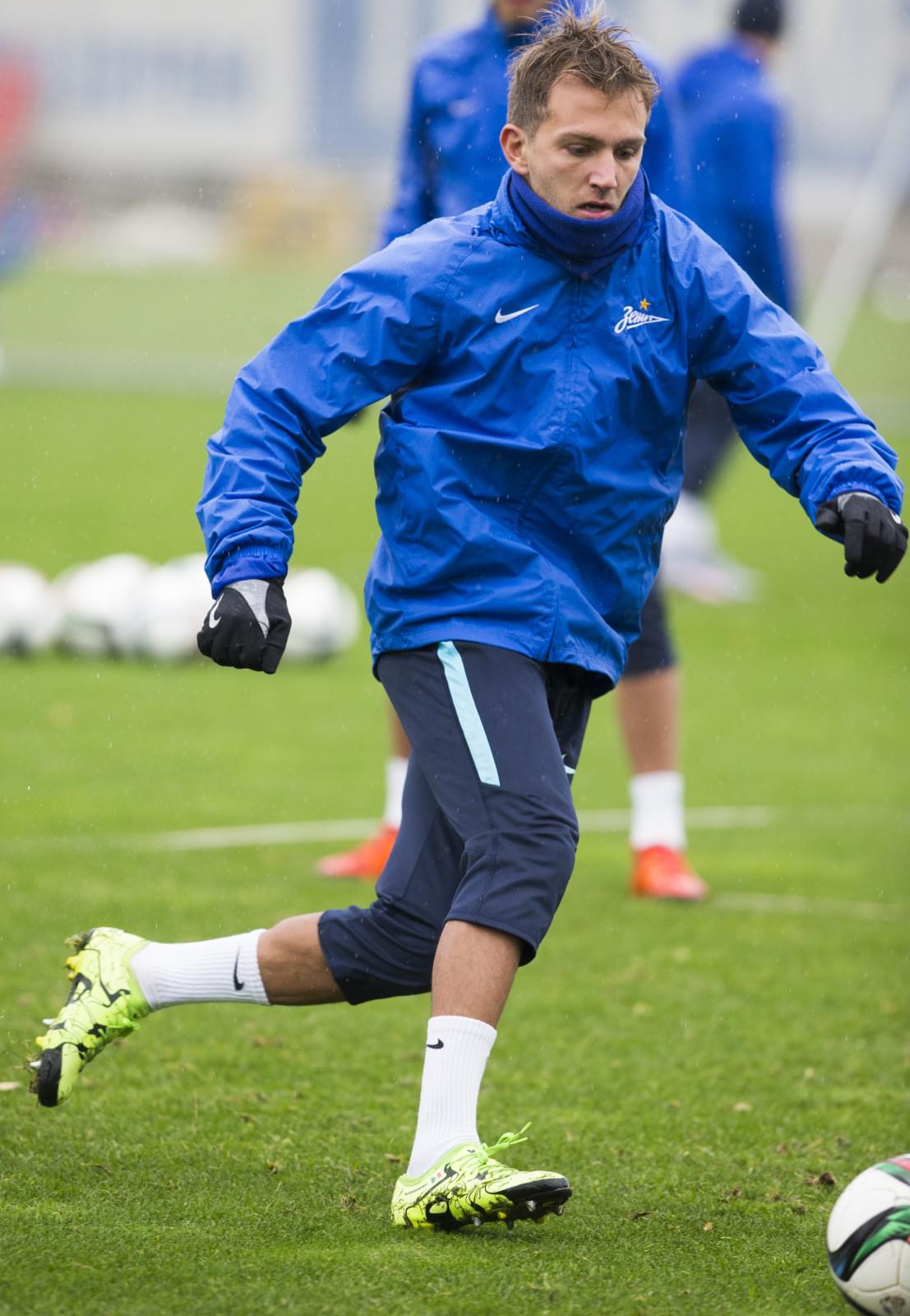 Тренировка «Зенита» перед матчем с «Анжи»