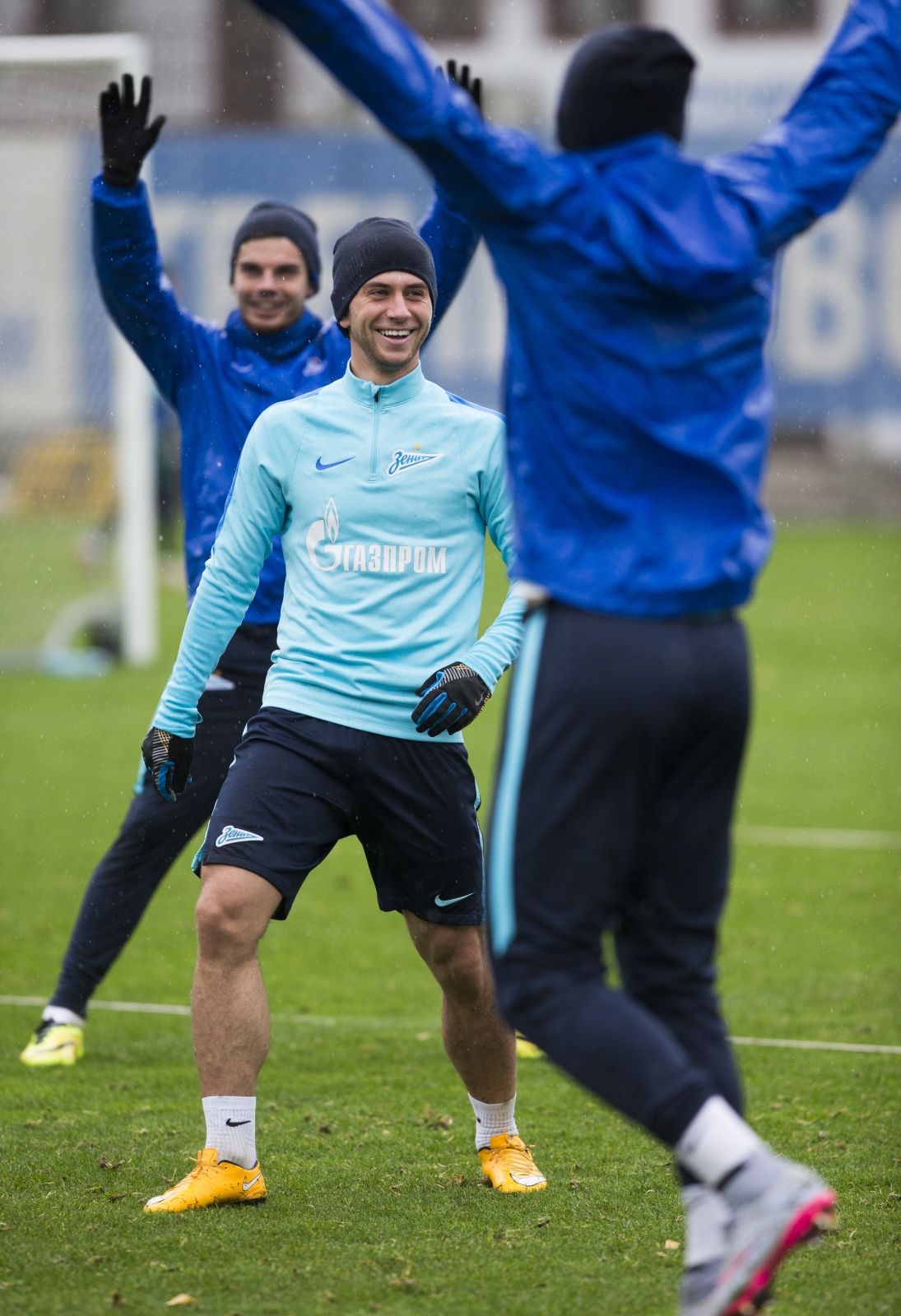 Тренировка «Зенита» перед матчем с «Анжи»