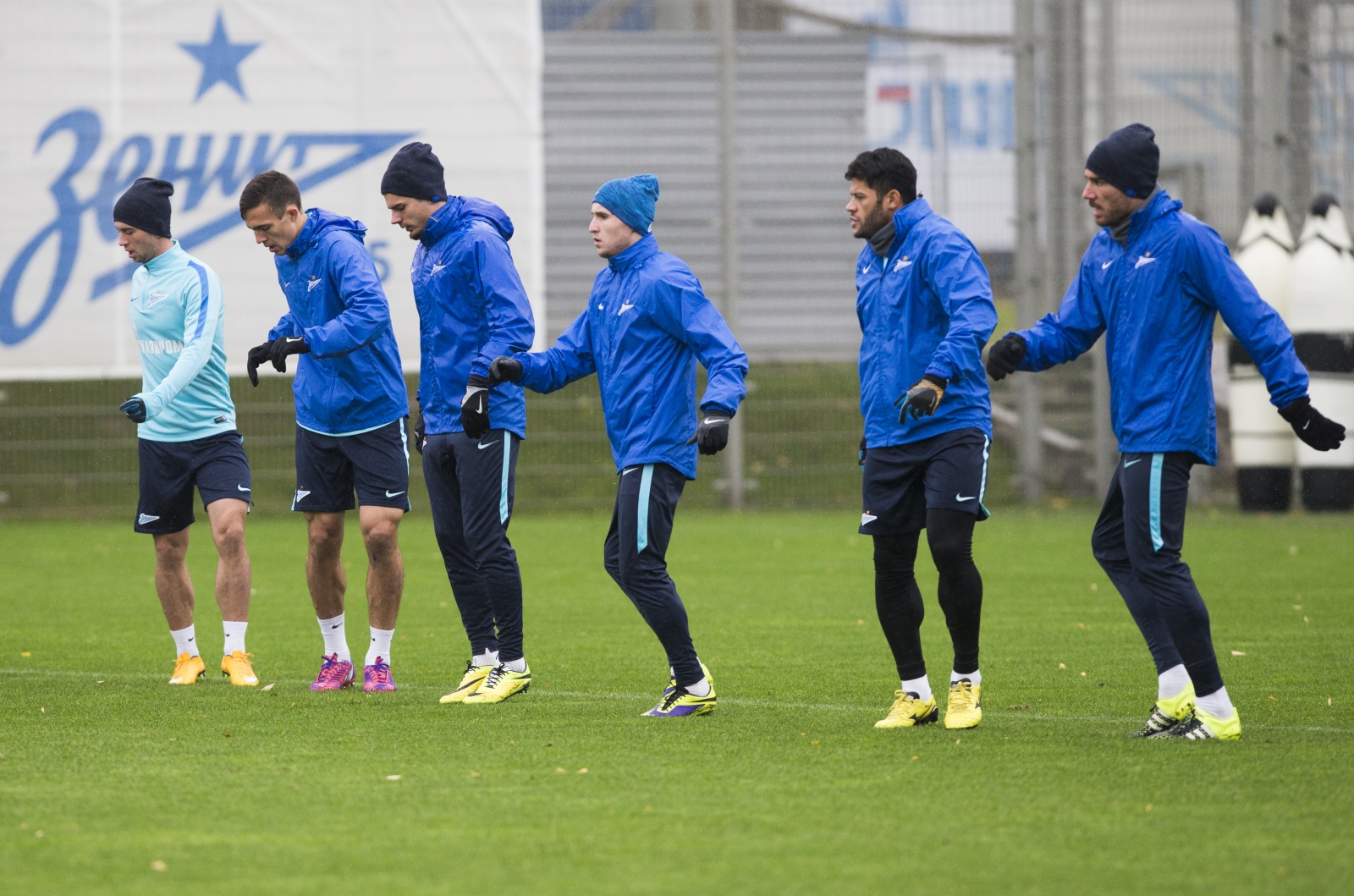 Тренировка «Зенита» перед матчем с «Анжи»