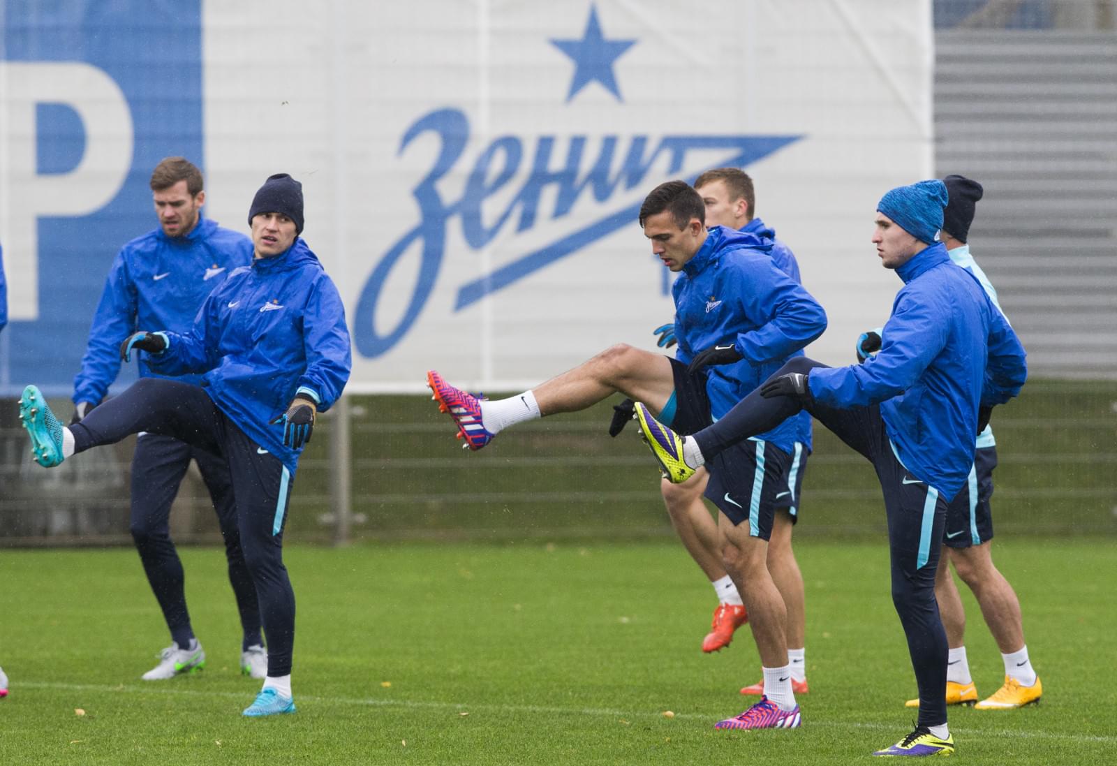 Тренировка «Зенита» перед матчем с «Анжи»
