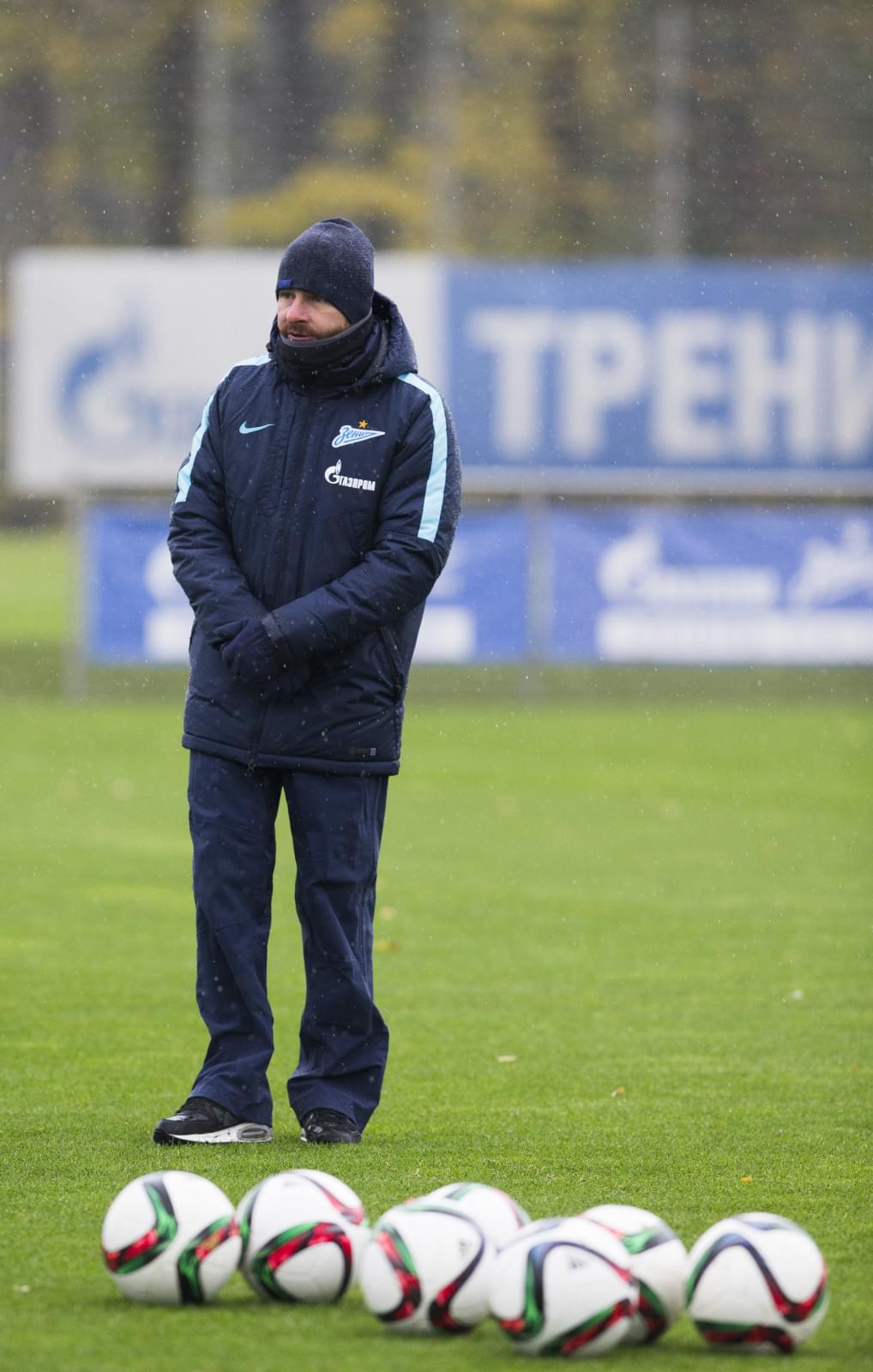 Тренировка «Зенита» перед матчем с «Анжи»