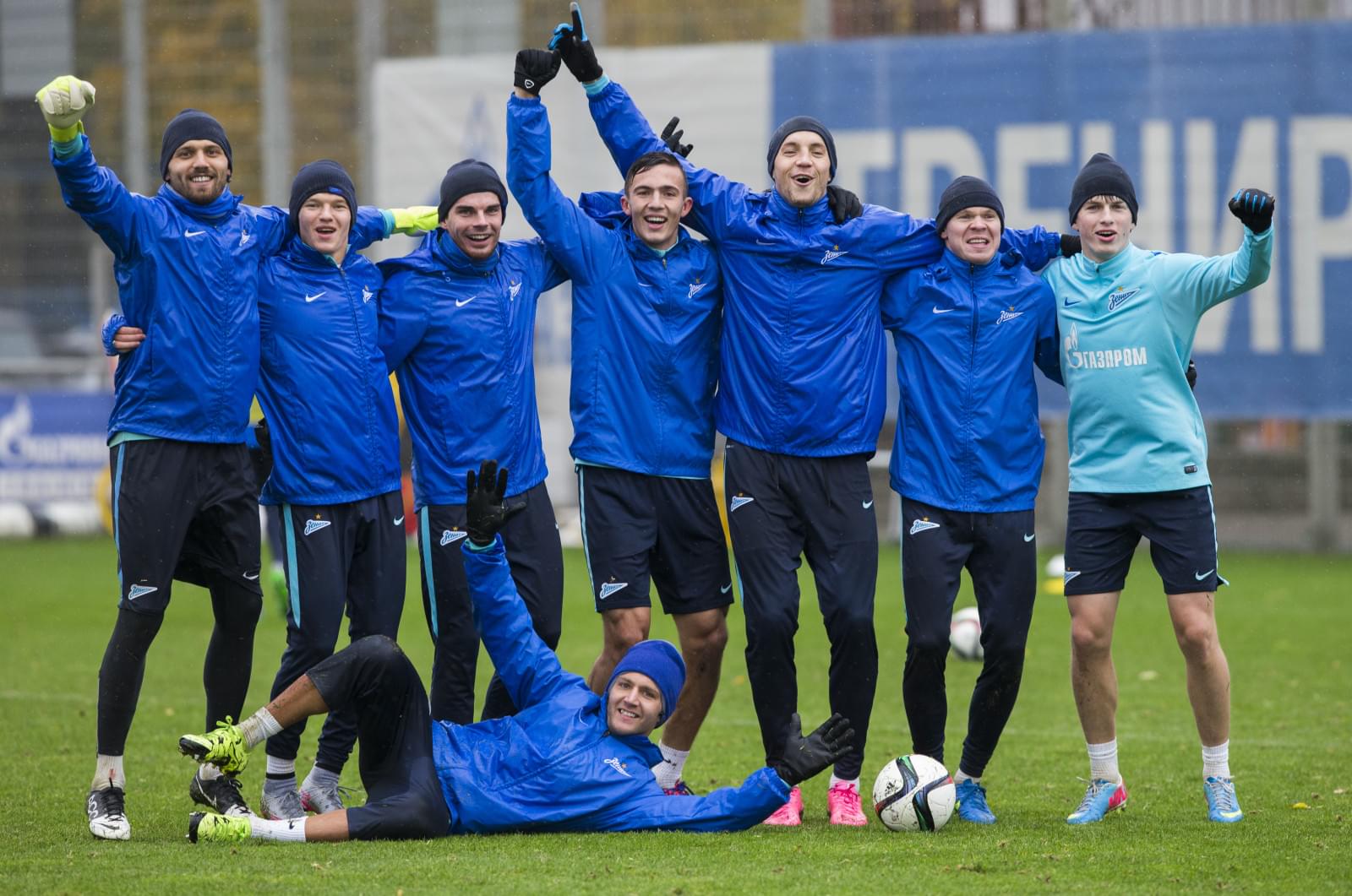Тренировка «Зенита» перед матчем с «Анжи»