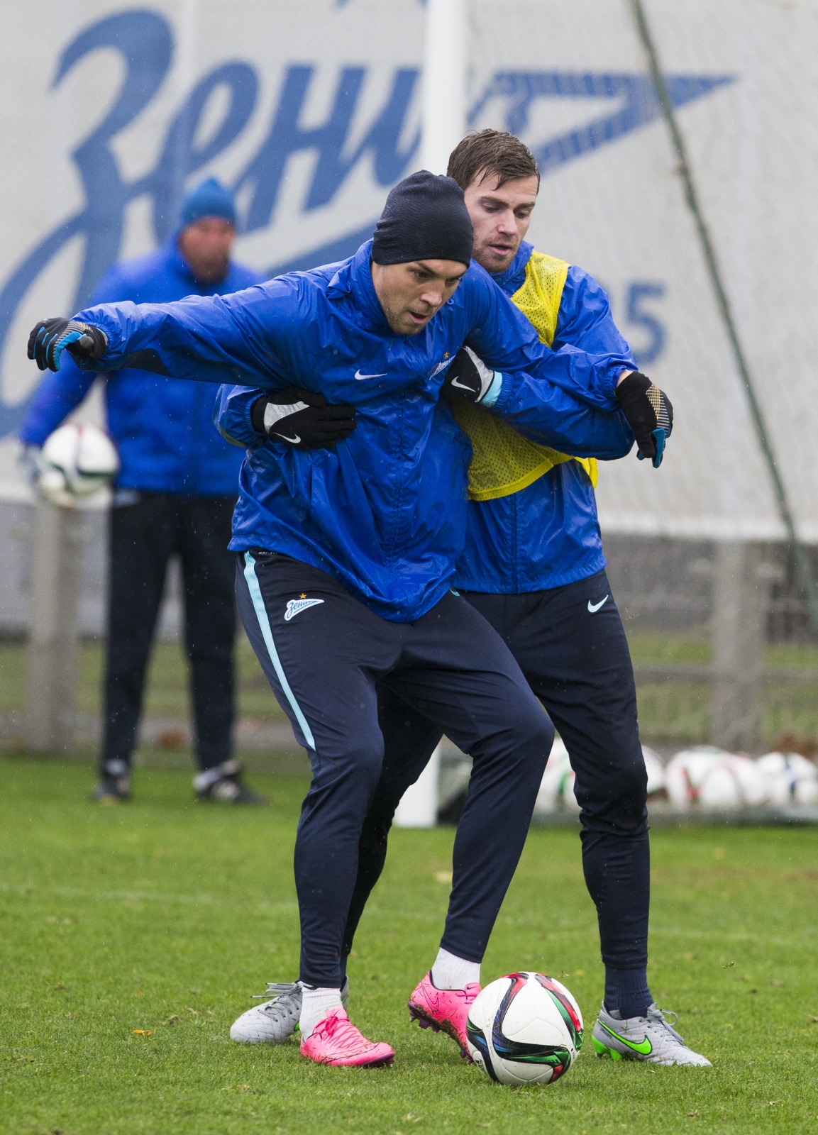 Тренировка «Зенита» перед матчем с «Анжи»