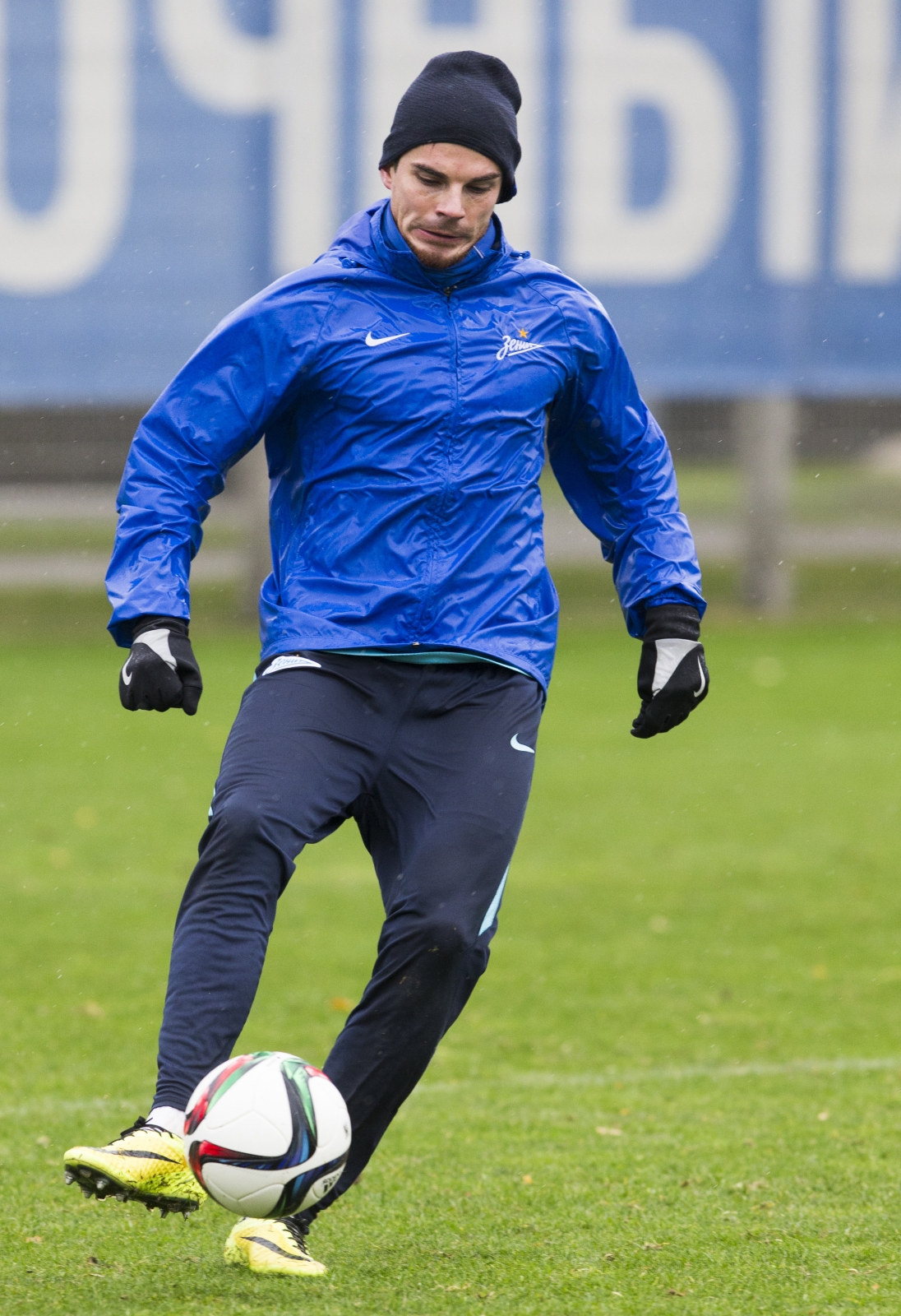 Тренировка «Зенита» перед матчем с «Анжи»