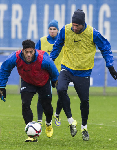 Тренировка «Зенита» перед матчем с «Анжи»