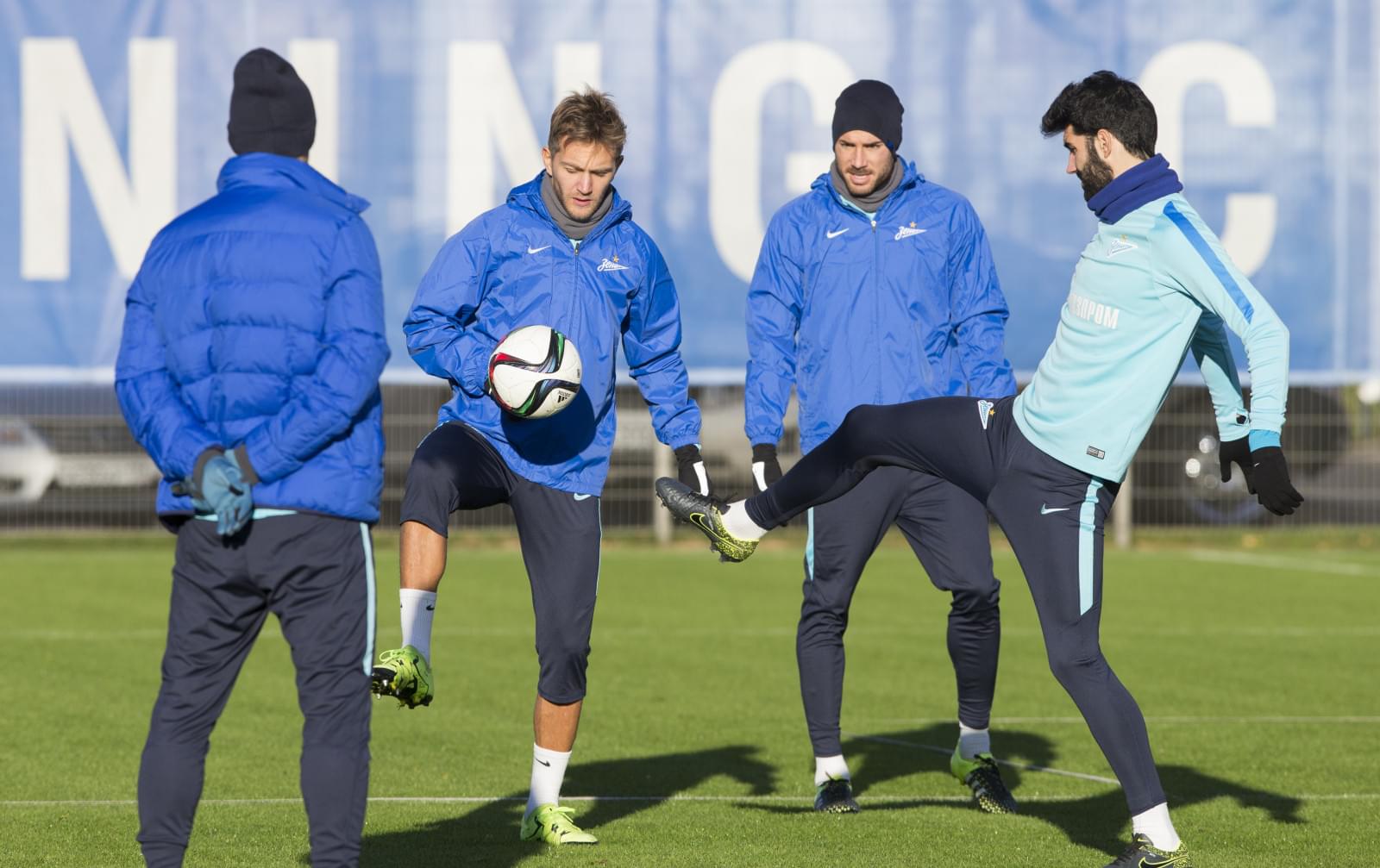 Тренировка «Зенита» перед матчем с «Мордовией»