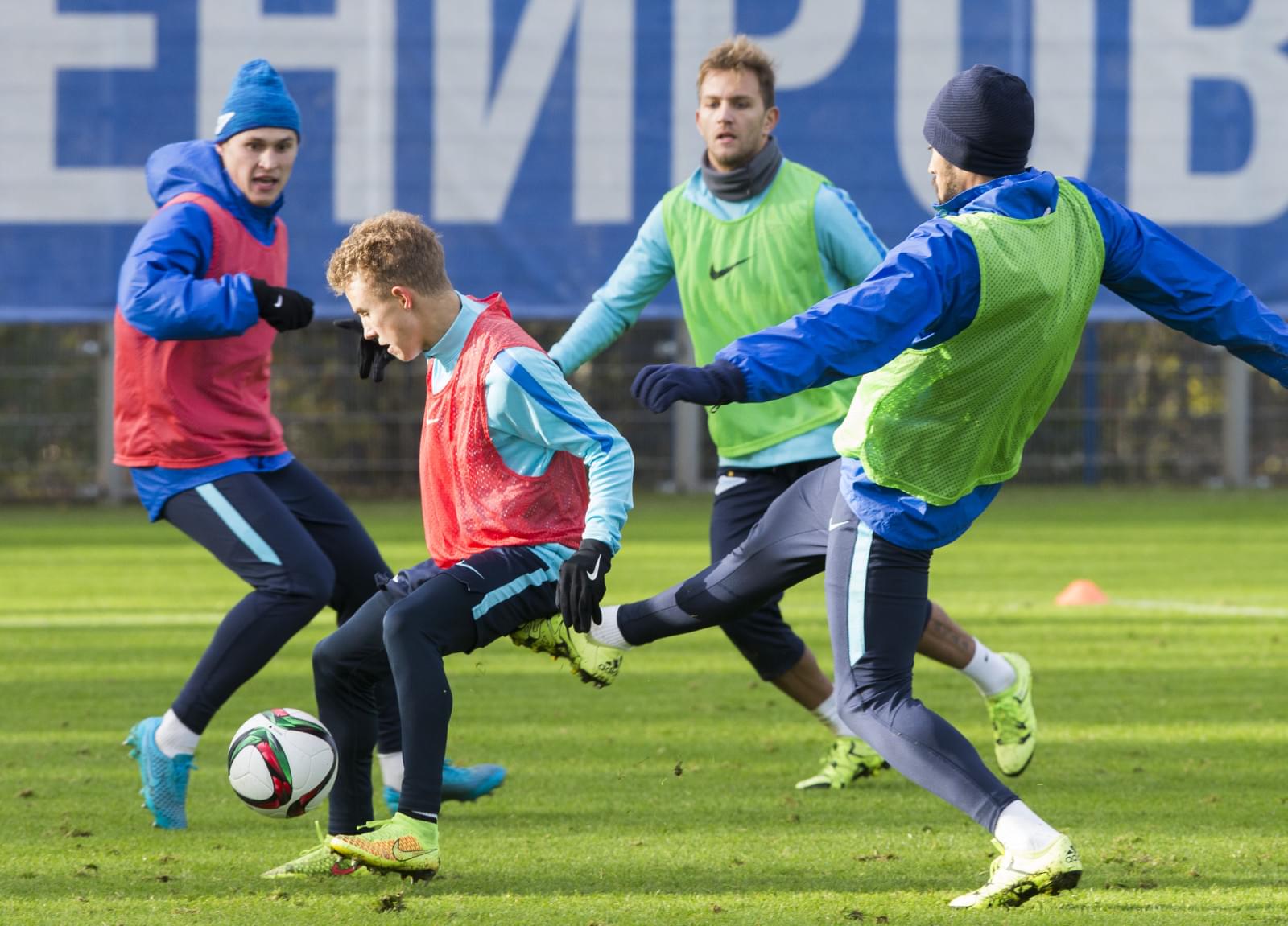 Тренировка «Зенита» перед матчем с «Мордовией»