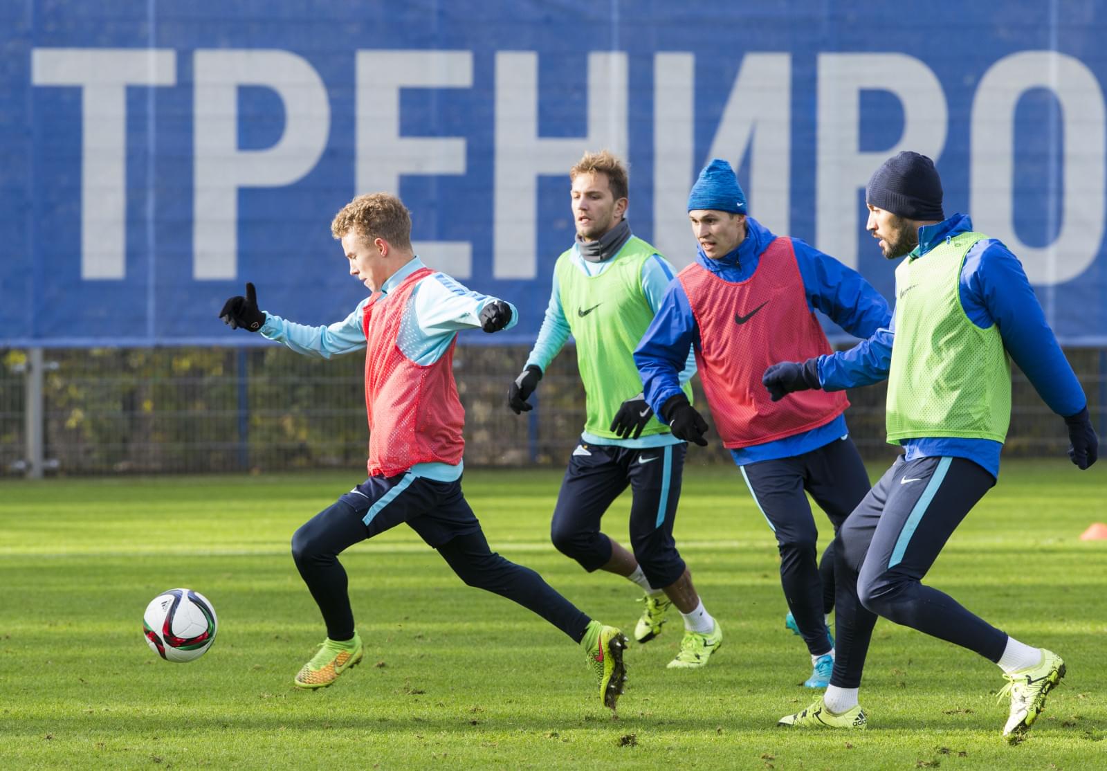Тренировка «Зенита» перед матчем с «Мордовией»