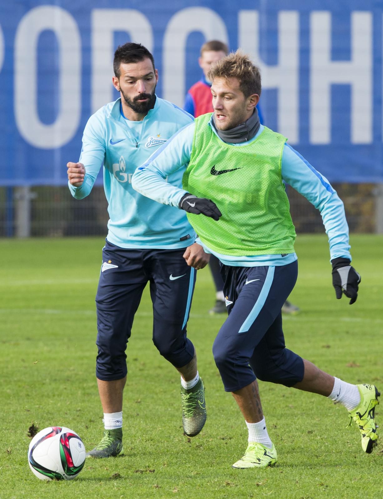 Тренировка «Зенита» перед матчем с «Мордовией»