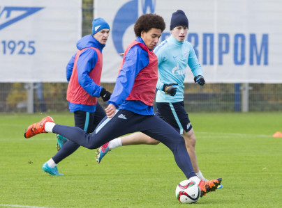 Тренировка «Зенита» перед матчем с «Мордовией»