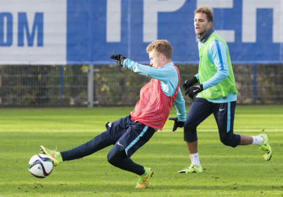 Тренировка «Зенита» перед матчем с «Мордовией»