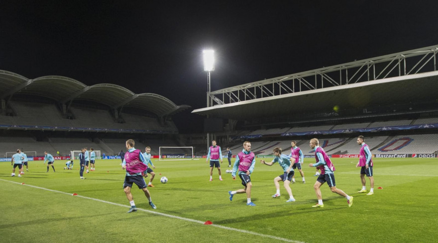 Тренировка «Зенита» перед матчем Лиги Чемпионов УЕФА 2015/16, «Лион» — «Зенит»